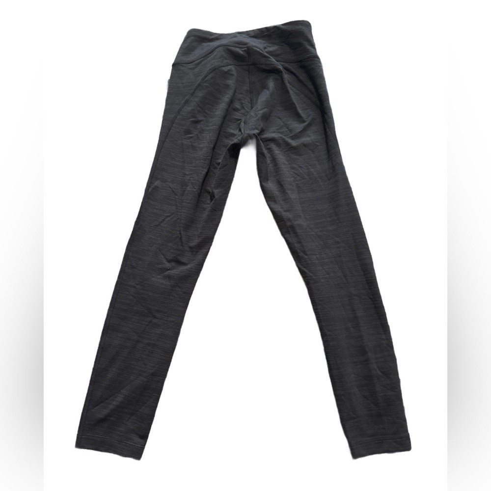 Outdoor voices gray and black striped leggings small - Picture 2 of 4